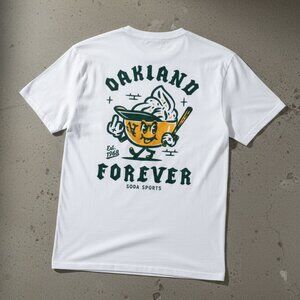 Oakland Forever Vintage Graphic T-Shirt | Retro Ice Cream Mascot Tee | Bay Area